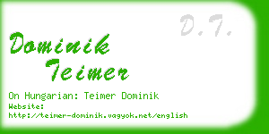 dominik teimer business card